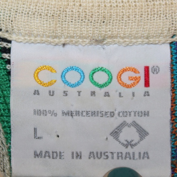 Authentic Coogi Abstract Short Sleeve Sweater - Picture 3 of 4